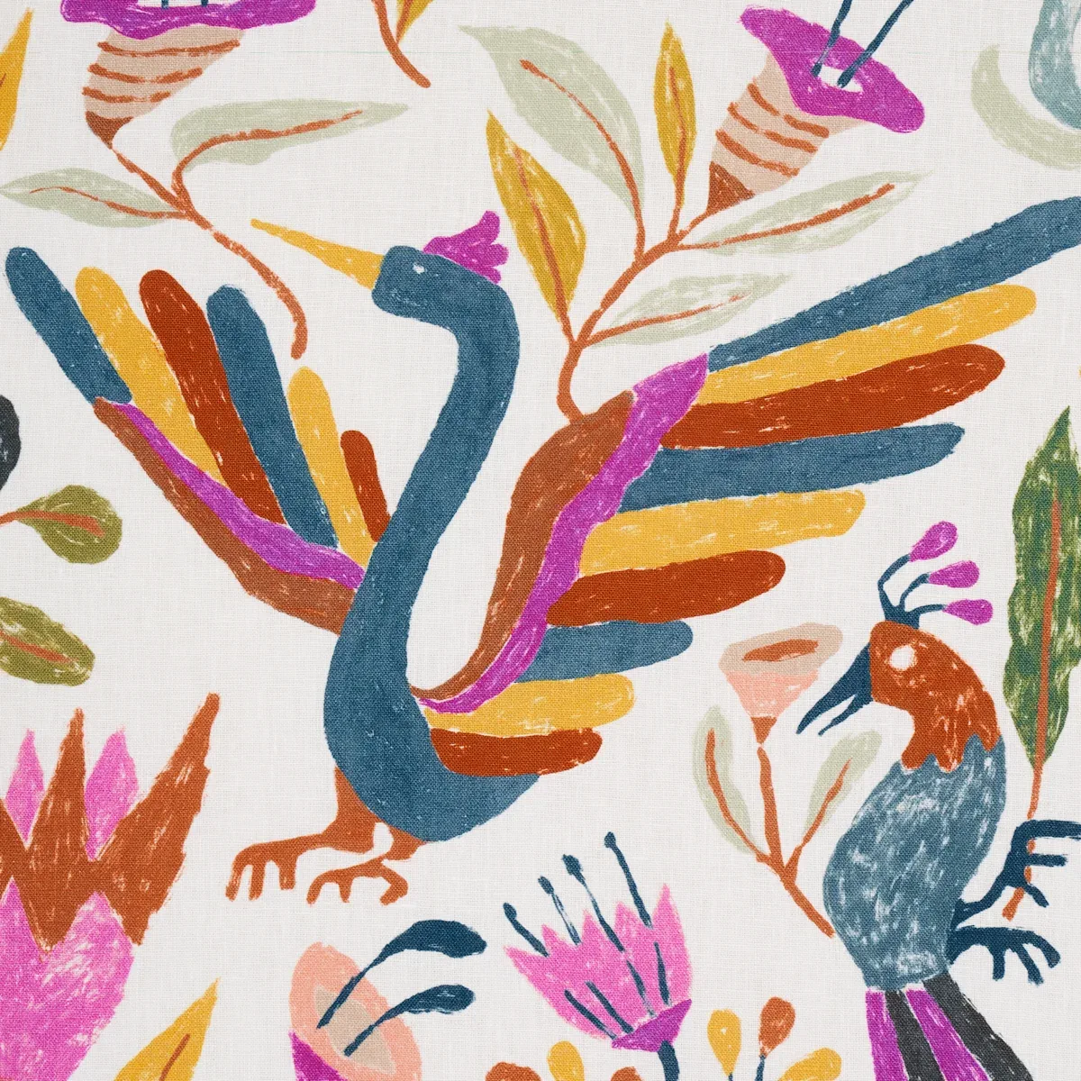 CANOPY Fabric – MULTI BIRDS | Schumacher | Wallpaper Twins CANOPY fabric MULTI BIRDS color by Schumacher