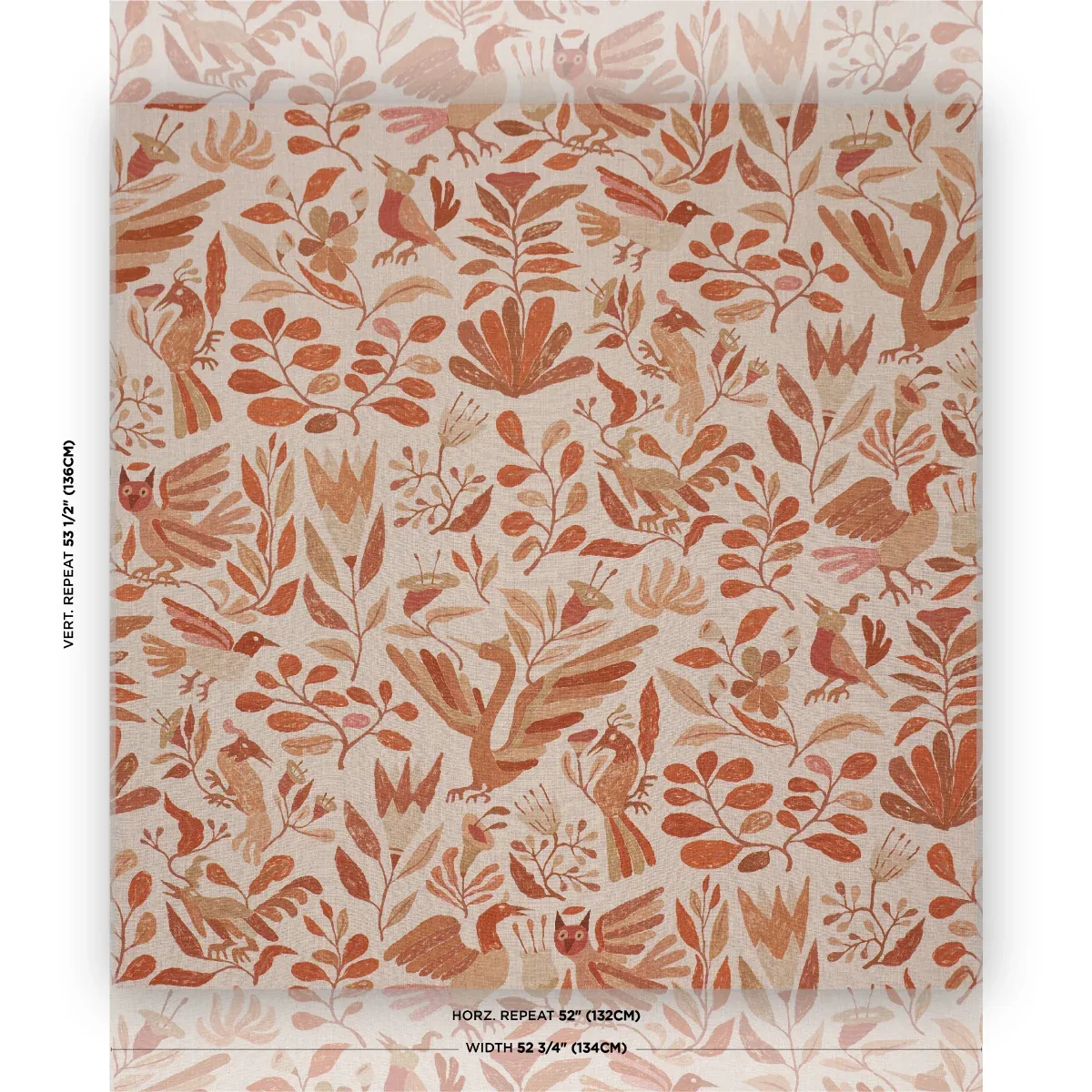 CANOPY Fabric – TERRACOTTA | Schumacher | Wallpaper Twins CANOPY fabric TERRACOTTA color by Schumacher