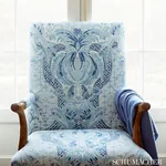 CAP FERRAT Fabric – PACIFIC | Schumacher | Wallpaper Twins CAP FERRAT fabric PACIFIC color by Schumacher