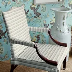 CAPRI Fabric – GREIGE/WHITE | Schumacher | Wallpaper Twins CAPRI fabric GREIGE/WHITE color by Schumacher