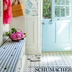 CAPRI Fabric – NAVY/WHITE | Schumacher | Wallpaper Twins CAPRI fabric NAVY/WHITE color by Schumacher