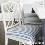 CAPRI Fabric – NAVY/WHITE | Schumacher | Wallpaper Twins CAPRI fabric NAVY/WHITE color by Schumacher