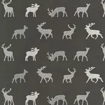 Caribou Embroidery Fabric – CHARCOAL | Schumacher | Wallpape Caribou Embroidery fabric CHARCOAL color by Schumacher