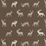 Caribou Embroidery fabric JAVA color by Schumacher