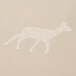 CARIBOU EMBROIDERY Fabric – PARCHMENT | Schumacher | Wallpap CARIBOU EMBROIDERY fabric PARCHMENT color by Schumacher
