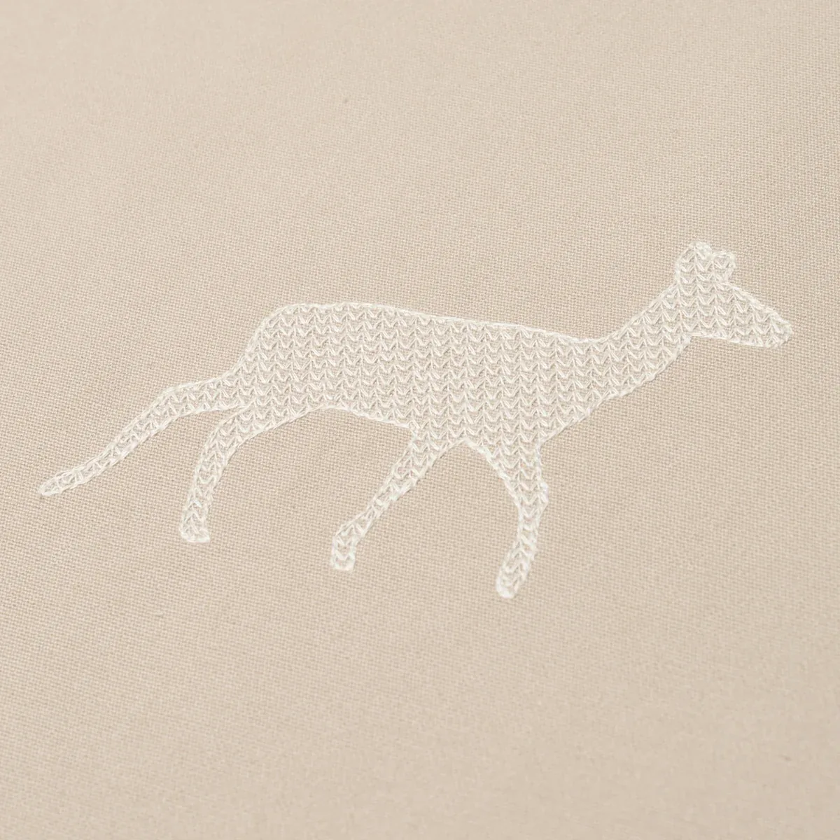 CARIBOU EMBROIDERY Fabric – PARCHMENT | Schumacher | Wallpap CARIBOU EMBROIDERY fabric PARCHMENT color by Schumacher