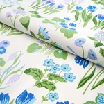 CARLY Fabric – BLUE BELL | Schumacher | Wallpaper Twins CARLY fabric BLUE BELL color by Schumacher