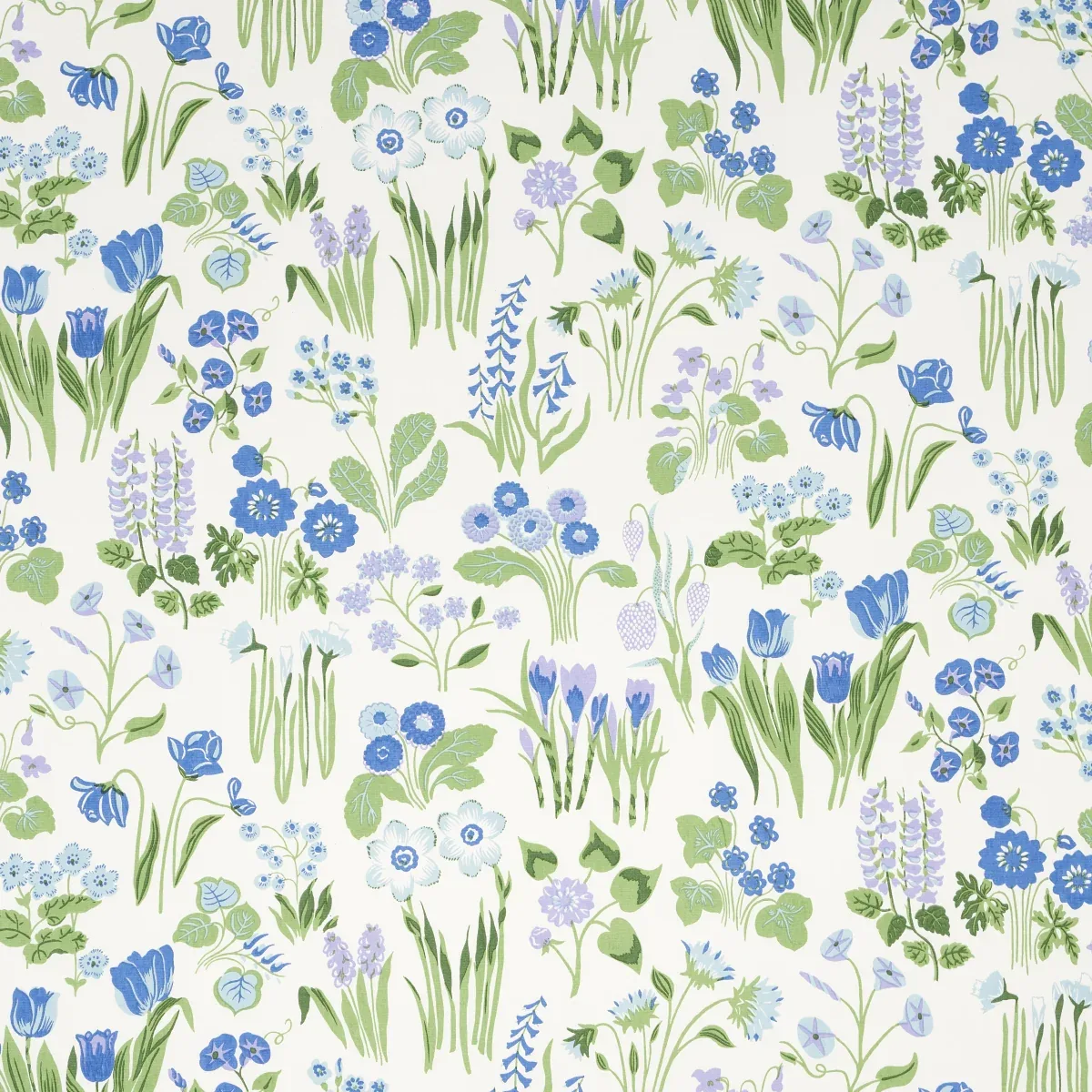 CARLY fabric BLUE BELL color by Schumacher