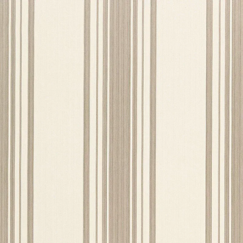 CARNEGIE COTTON STRIPE fabric CHANTERELLE color by Schumacher