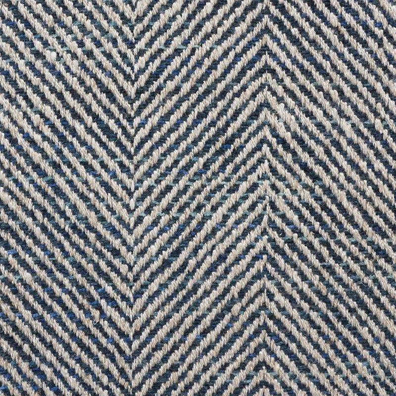 CARO HERRINGBONE Fabric – INDIGO | Schumacher | Wallpaper Tw CARO HERRINGBONE fabric INDIGO color by Schumacher
