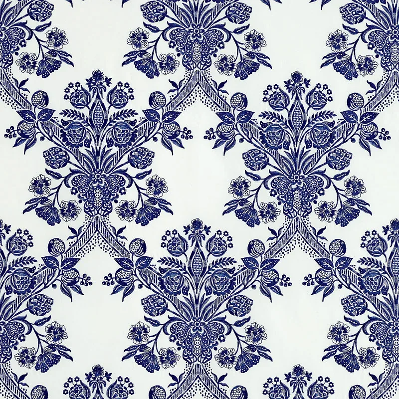 CAROLINA fabric ULTRAMARINE color by Schumacher