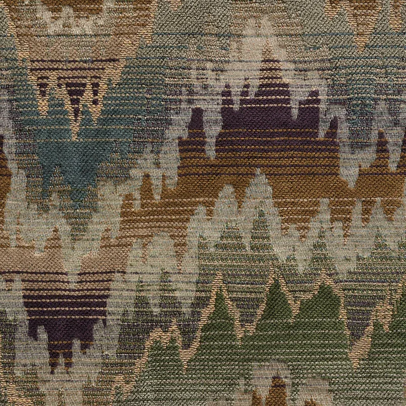 CARPENTER FLAMESTITCH fabric MOSS color by Schumacher