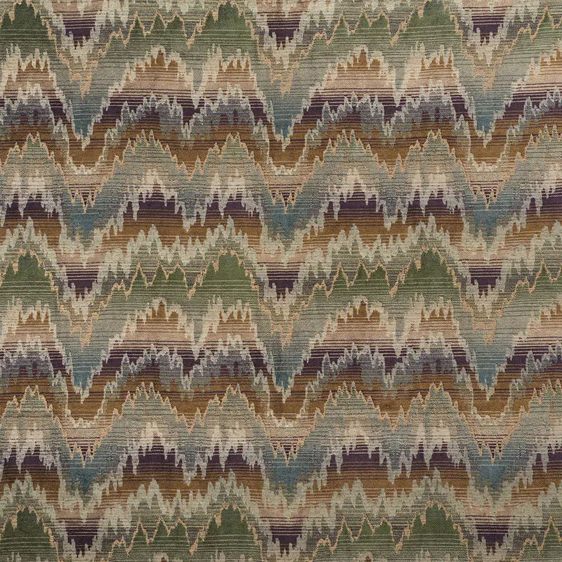CARPENTER FLAMESTITCH fabric MOSS color by Schumacher