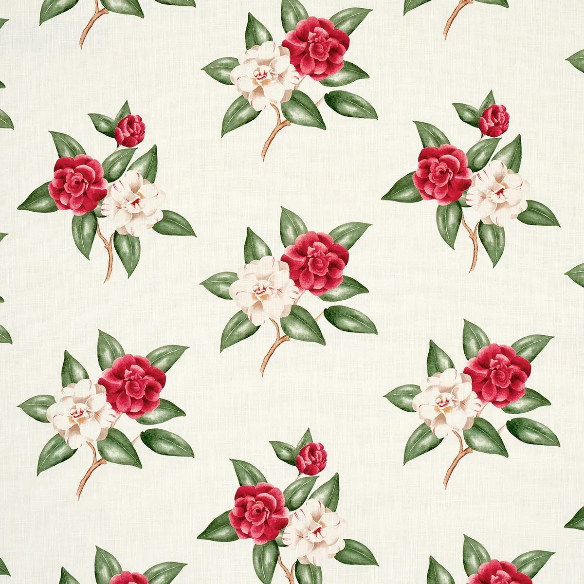 CASABLANCA FLORAL INDOOR/OUTDOOR fabric GARNET color by Schumacher