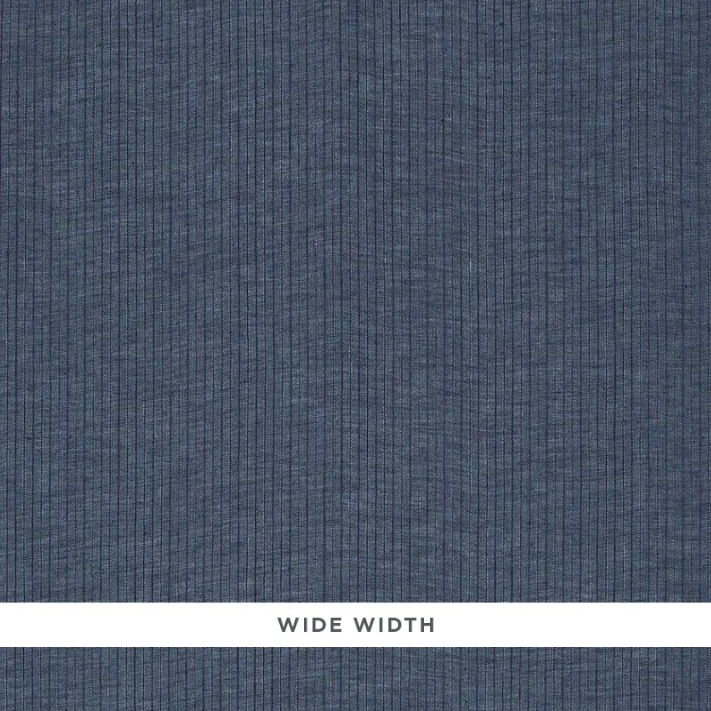 CASCADE STRIPE SHEER fabric INDIGO color by Schumacher