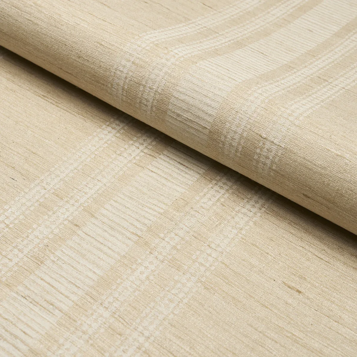 CASSIA HANDWOVEN SILK STRIPE Fabric – NATURAL | Schumacher | CASSIA HANDWOVEN SILK STRIPE fabric NATURAL color by Schumacher