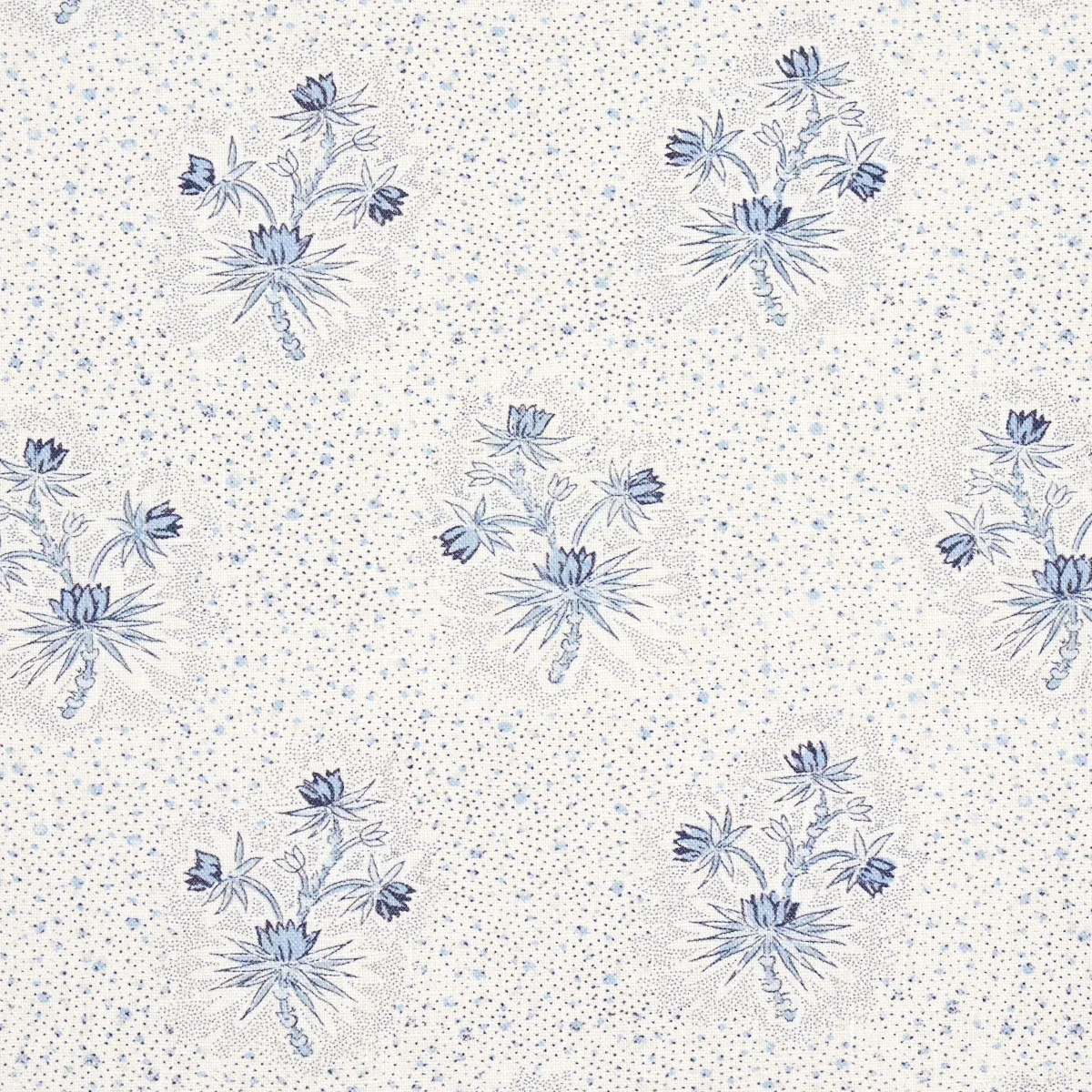 CASSIS FLORAL Fabric – BLEU | Schumacher | Wallpaper Twins CASSIS FLORAL fabric BLEU color by Schumacher