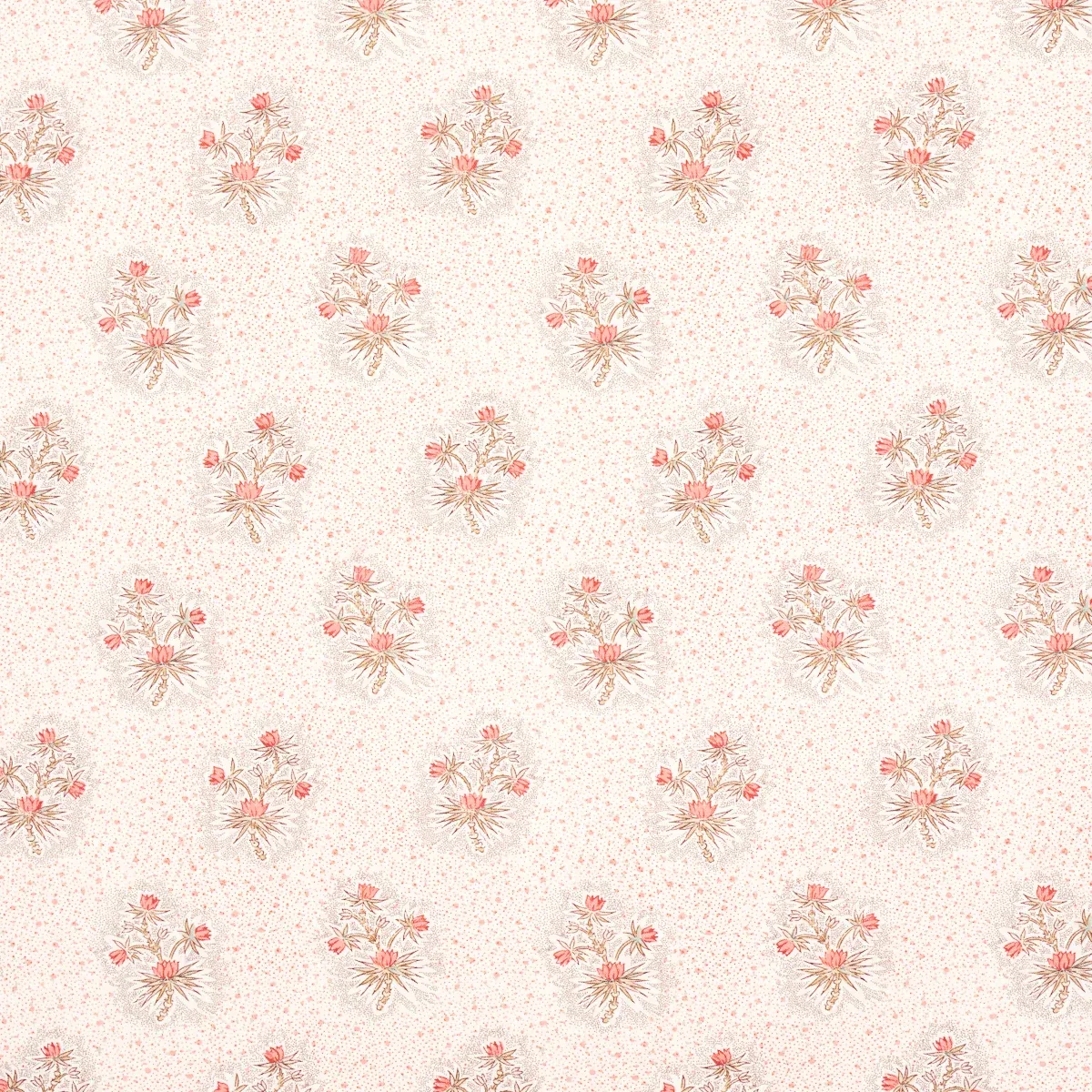 CASSIS FLORAL fabric ROUGE color by Schumacher