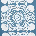 CASTANET EMBROIDERY fabric CHAMBRAY color by Schumacher