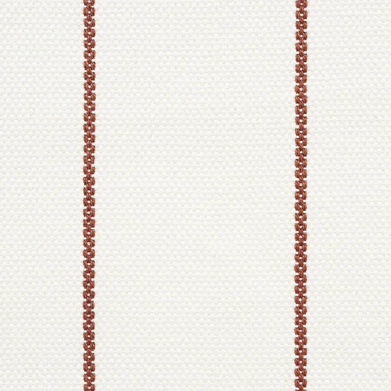 CAVETT STRIPE Fabric – SIENNA | Schumacher | Wallpaper Twins CAVETT STRIPE fabric SIENNA color by Schumacher