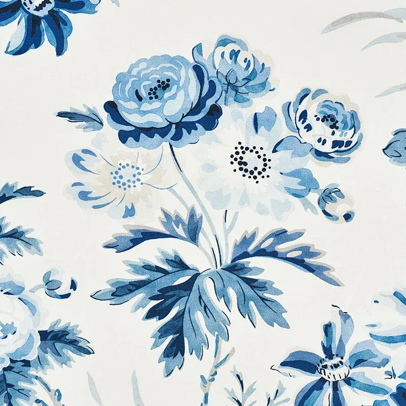 CECIL CHINTZ fabric DELFT color by Schumacher