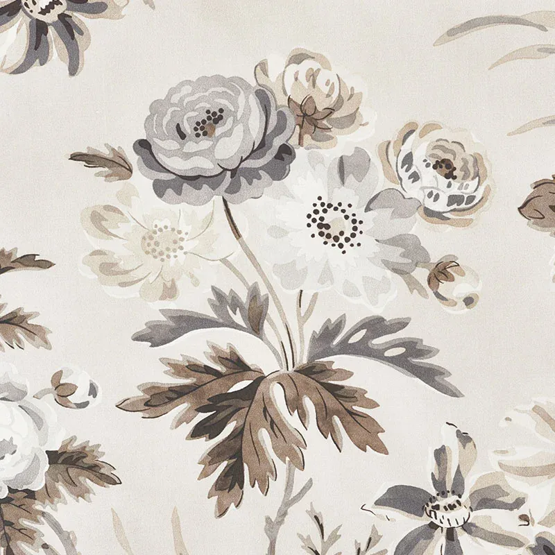 CECIL Chintz Fabric – GRISAILLE | Schumacher | Wallpaper Twi CECIL Chintz fabric GRISAILLE color by Schumacher