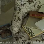 CECIL Chintz Fabric – GRISAILLE | Schumacher | Wallpaper Twi CECIL Chintz fabric GRISAILLE color by Schumacher