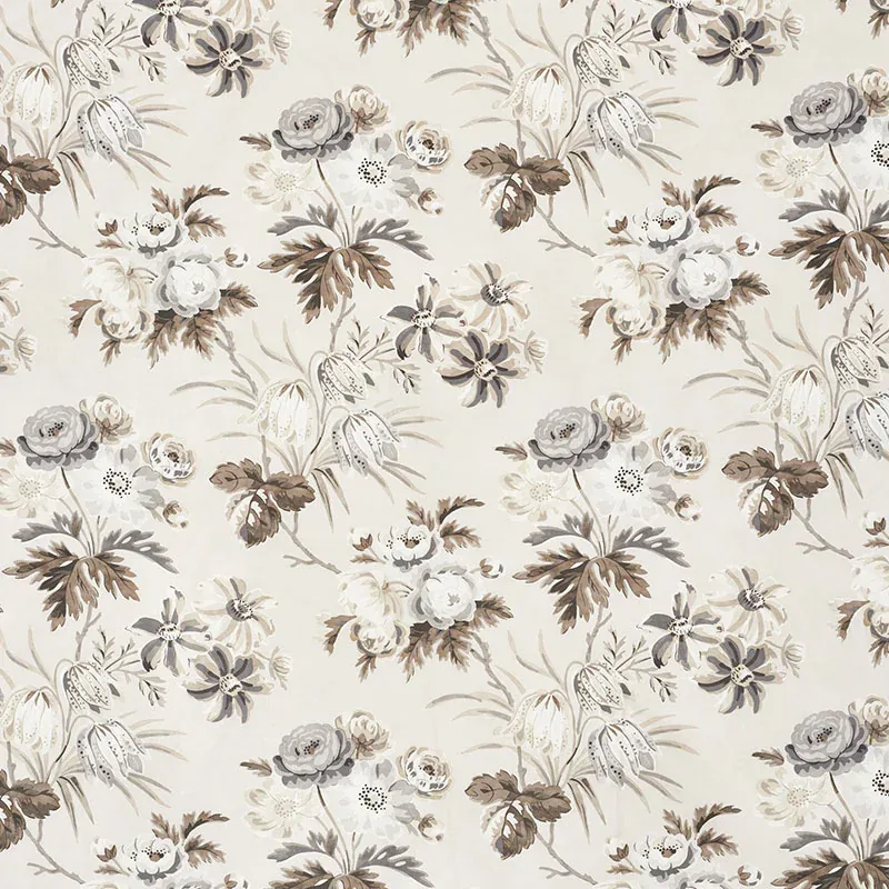 CECIL Chintz fabric GRISAILLE color by Schumacher