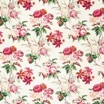 CECIL CHINTZ Fabric – ROSE | Schumacher | Wallpaper Twins CECIL CHINTZ fabric ROSE color by Schumacher