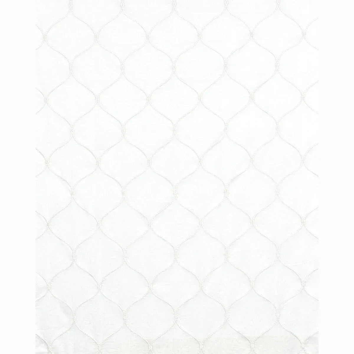 CELENA SHEER EMBROIDERY fabric PEARL color by Schumacher