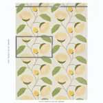 Celinda Embroidery fabric YELLOW color by Schumacher