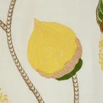 Celinda Embroidery fabric YELLOW color by Schumacher