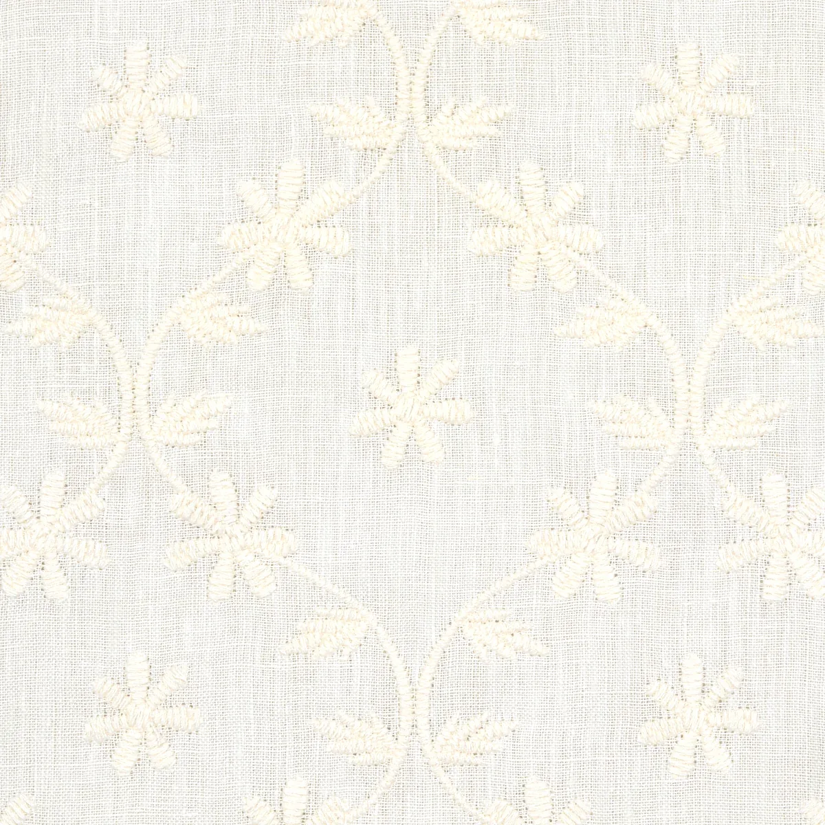 Cellini Embroidered Sheer Fabric – IVORY | Schumacher | Wall Cellini Embroidered Sheer fabric IVORY color by Schumacher