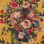 CENTENNIAL BOUQUET fabric DOCUMENT OCHRE color by Schumacher