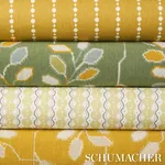 CENTIPEDE STRIPE Fabric – PEA | Schumacher | Wallpaper Twins CENTIPEDE STRIPE fabric PEA color by Schumacher