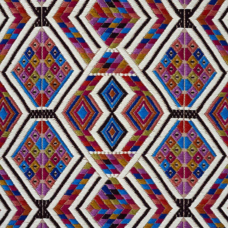 CHAHAL HAND WOVEN BROCADE Fabric – CARNIVAL | Schumacher | W CHAHAL HAND WOVEN BROCADE fabric CARNIVAL color by Schumacher