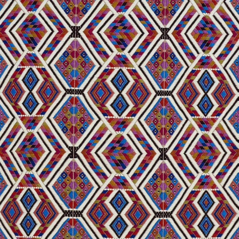 CHAHAL HAND WOVEN BROCADE fabric CARNIVAL color by Schumacher