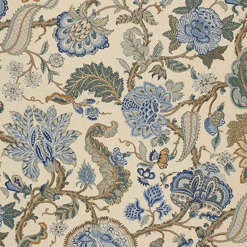 CHALFONT fabric PORCELAIN color by Schumacher