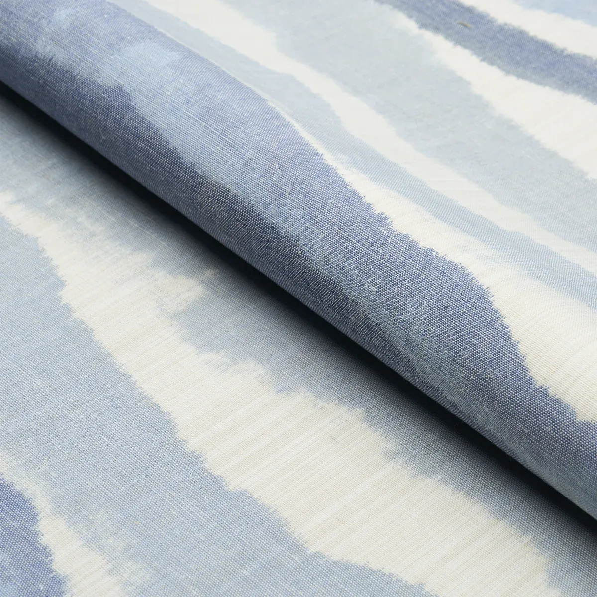 CHANDLER WARP PRINT Fabric – LAGOON | Schumacher | Wallpaper CHANDLER WARP PRINT fabric LAGOON color by Schumacher