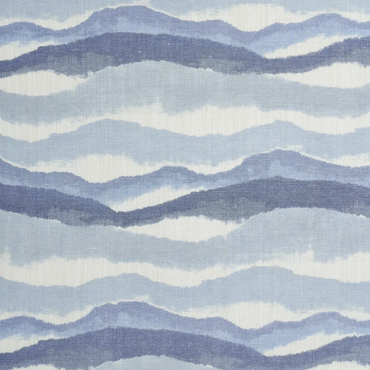 CHANDLER WARP PRINT fabric LAGOON color by Schumacher