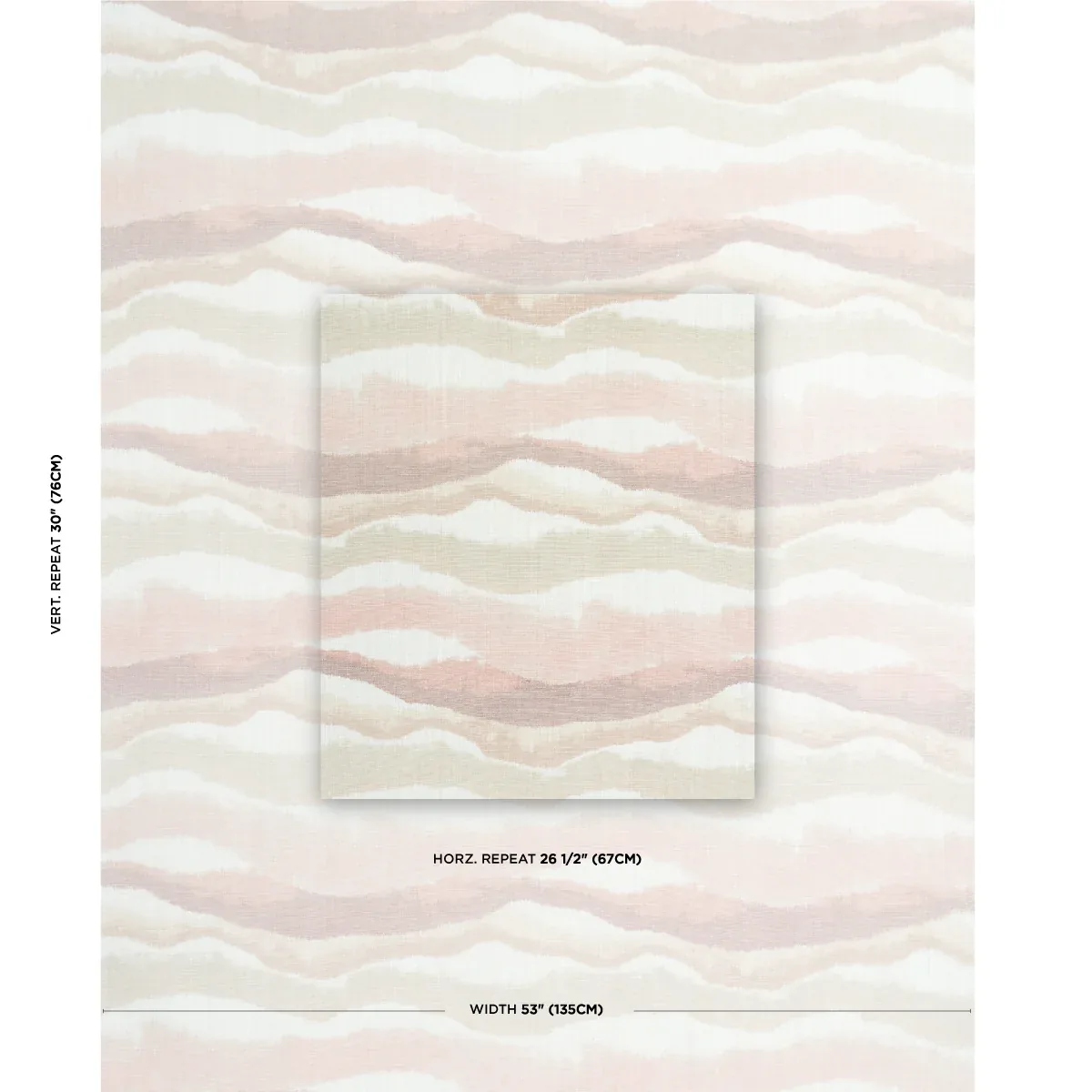 CHANDLER WARP PRINT Fabric – SIENNA | Schumacher | Wallpaper CHANDLER WARP PRINT fabric SIENNA color by Schumacher