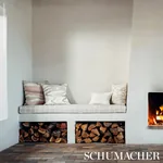 CHANDLER WARP PRINT Fabric – SIENNA | Schumacher | Wallpaper CHANDLER WARP PRINT fabric SIENNA color by Schumacher