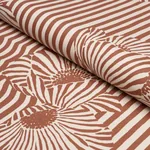 CHANEY FLORAL fabric TERRACOTTA color by Schumacher