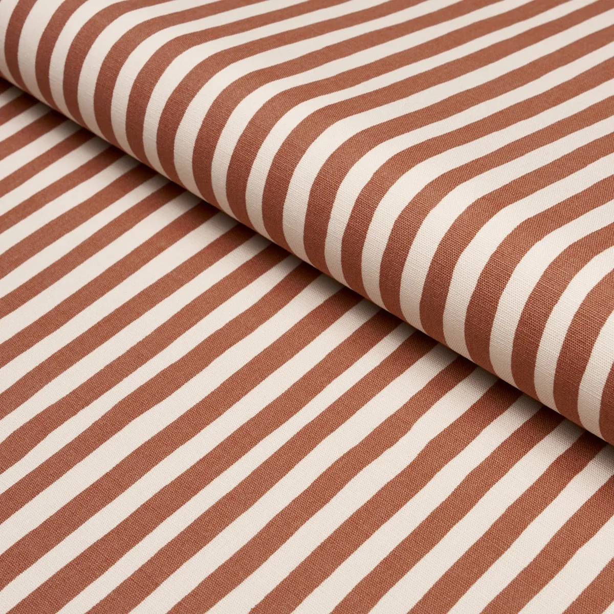 CHANEY STRIPE Fabric – TERRACOTTA | Schumacher | Wallpaper T CHANEY STRIPE fabric TERRACOTTA color by Schumacher