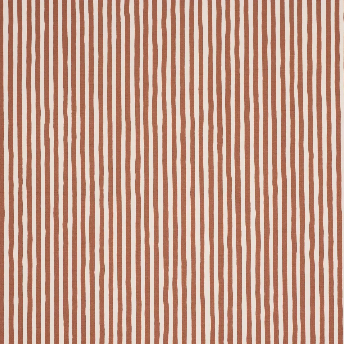 CHANEY STRIPE fabric TERRACOTTA color by Schumacher