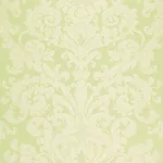 CHATEAU SILK DAMASK fabric CITRON color by Schumacher