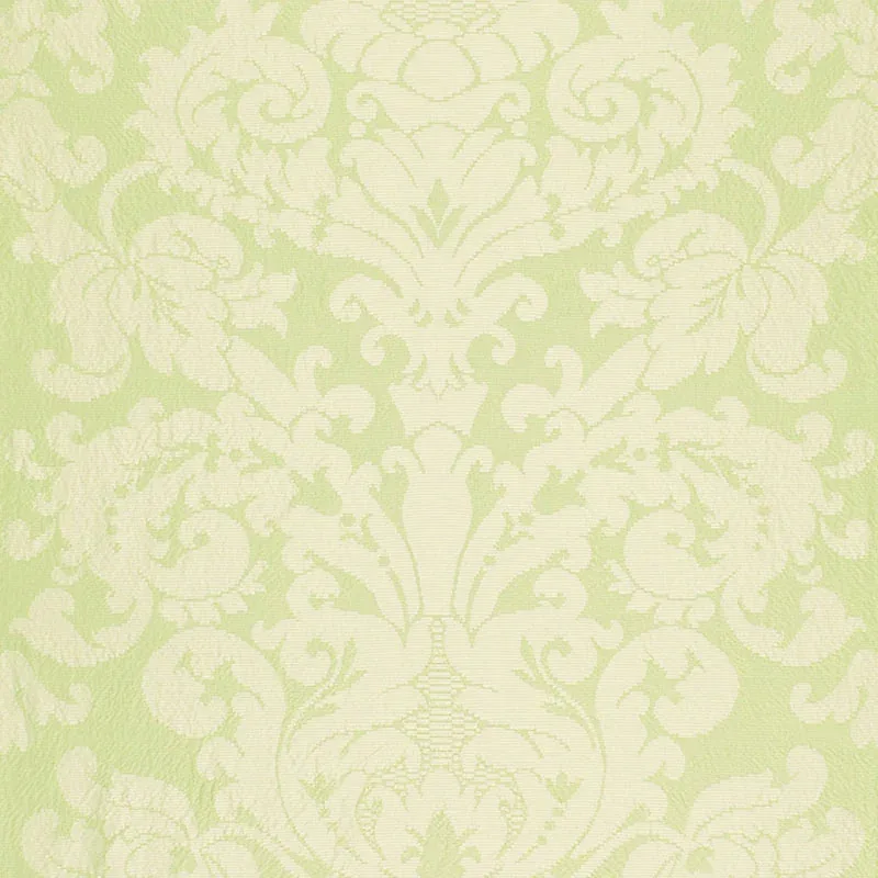 CHATEAU SILK DAMASK fabric CITRON color by Schumacher