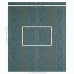 CHATELAINE PAISLEY fabric BLUE color by Schumacher