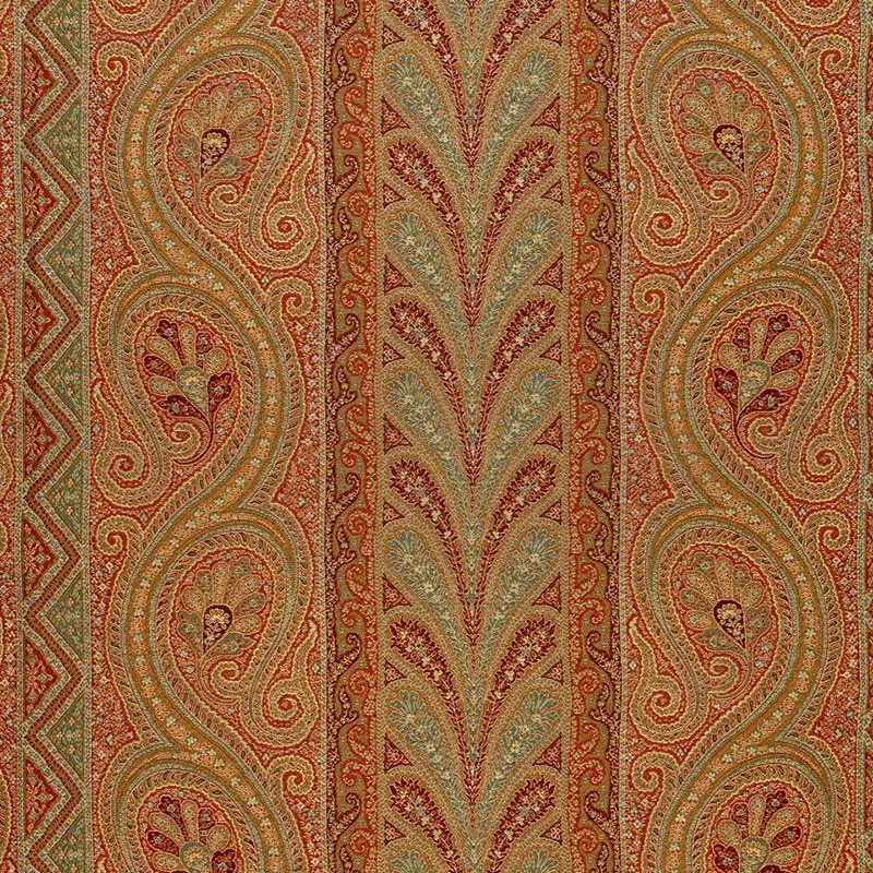 CHATELAINE PAISLEY fabric TUSCAN color by Schumacher
