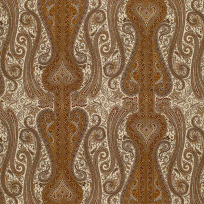 CHAVANT PAISLEY fabric CARAMEL color by Schumacher